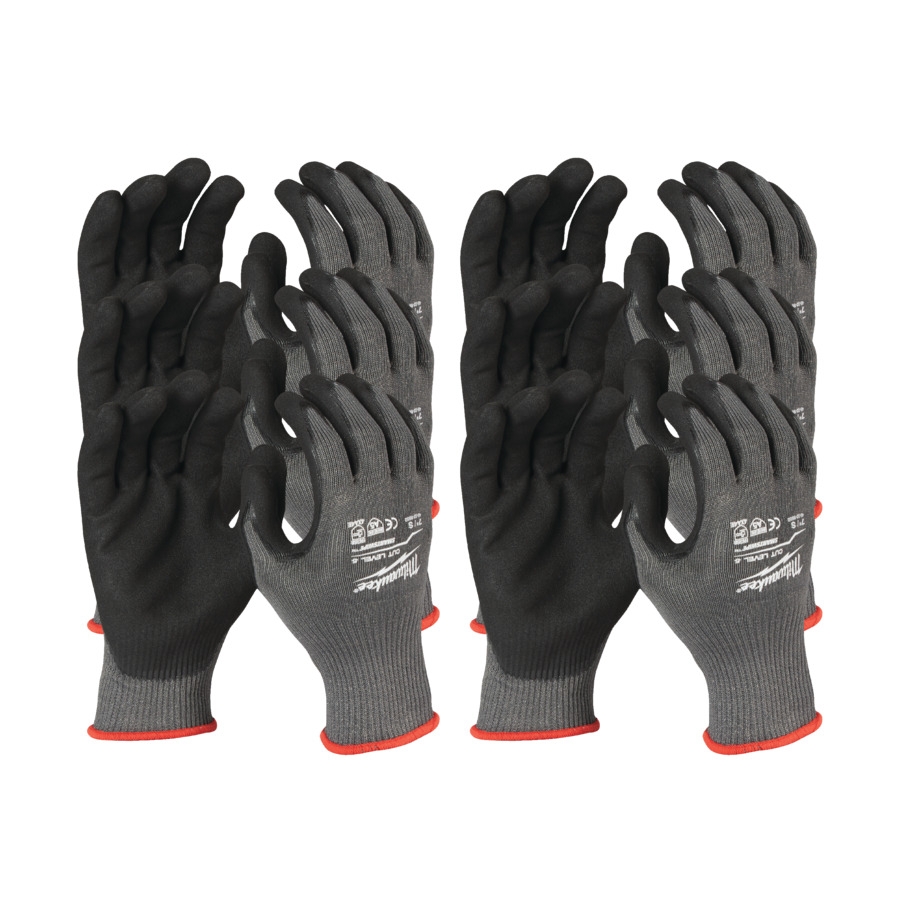 MILWAUKEE Größe 8 (M) 12er Pack Schnittschutzhandschuhe Klasse 5/E MILWAUKEE Größe 8 (M) 12er Pack Schnittschutzhandschuhe Klasse 5/E