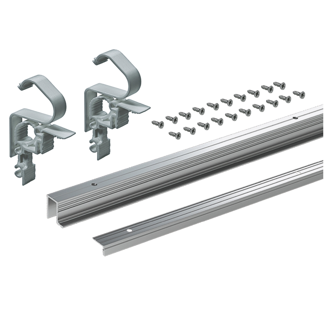 HETTICH WingLine L, Profilset mit unterer Führung, 1200, pulverbeschichtet weiß, 9279168