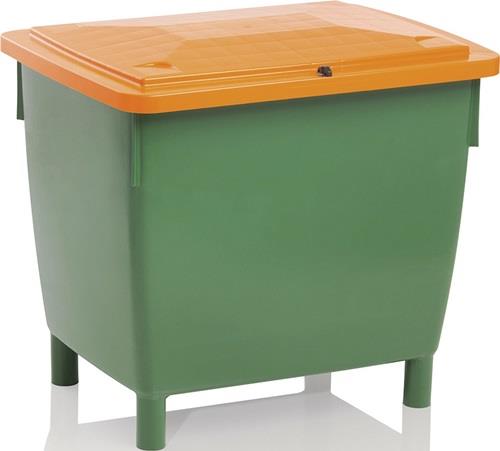 CRAEMER Streugutbehälter L945xB725xH930mm 400l HD-PE grün/orange