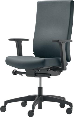 DAUPHIN Bürodrehstuhl m.Synchr.-Techn.Sitztiefe 380-440mm grau 400-520mm
