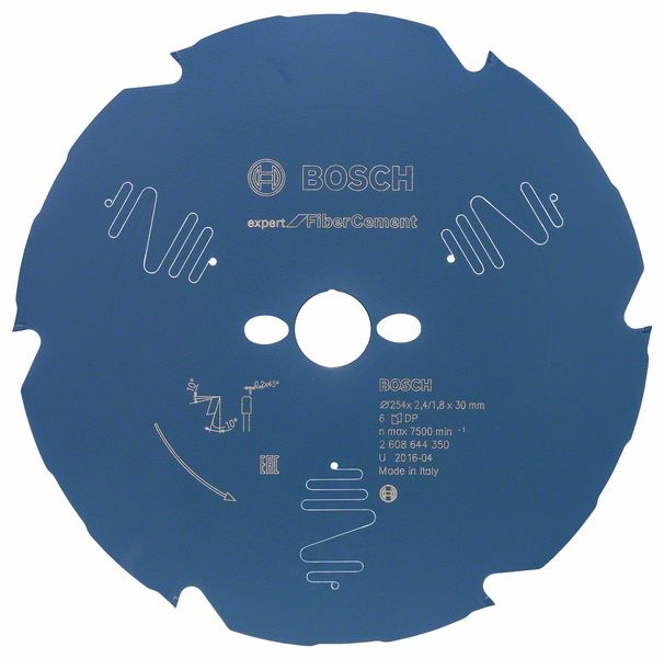 BOSCH Kreissägeblatt Expert for Fibre Cement, 254 x 30 x 2,4 mm, 6