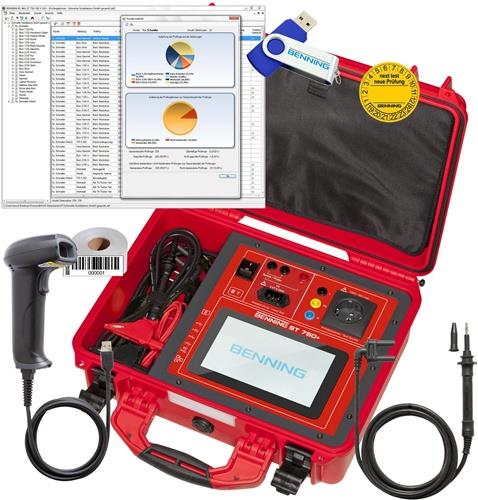 BENNING Gerätetester-Set ST 760+ SET,MA 4 ST 760+ Set:MA4,Software,Zub.L475xB555xH685mm