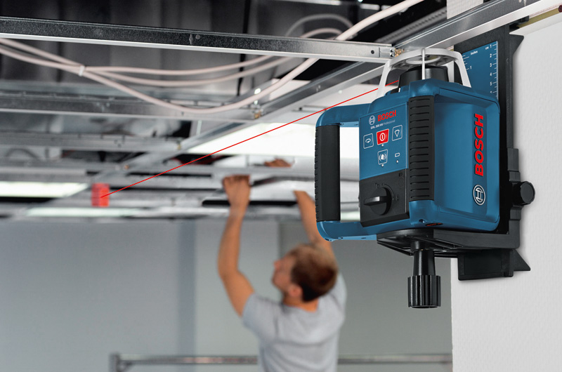 BOSCH Rotationslaser GRL 300 HV, mit RC 1, WM 4, LR 1, BT 300 HD und GR 240