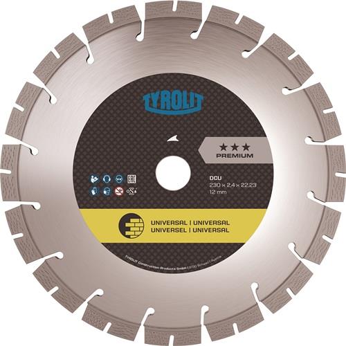 TYROLIT Diamanttrennscheibe DCU Premium D.125mm Bohr.22,23mm Bau univ.10mm TYROLIT