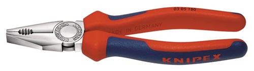 KNIPEX Kombizange L.160mm verchr.Mehrkomp.-Hülle KNIPEX