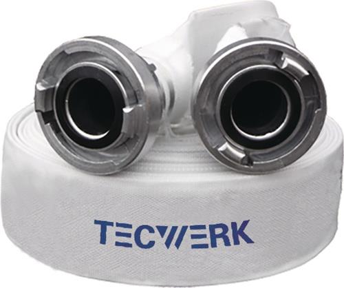 Bau-/Industrieschlauch Länge 20 m weiß TECWERK
