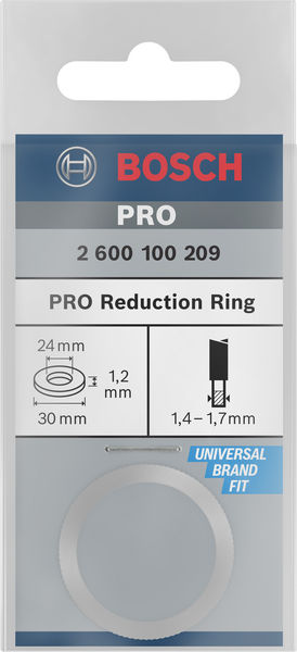 BOSCH Reduzierring für Kreissägeblätter, 30 x 24 x 1,2 mm