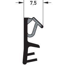 DEVENTER Flügelfalzdichtung SP 1212d, 19651