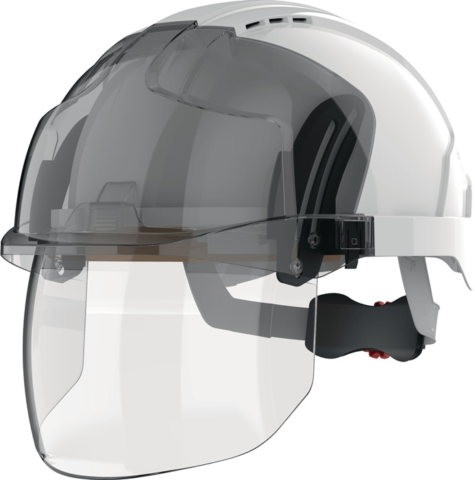 JSP Industriehelm EVO® VISTAlens® weiß/smoke ABS EN 397,EN 50365 JSP