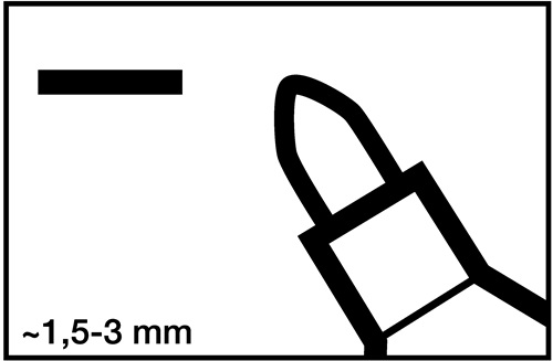 EDDING Permanentmarker 3000 grün Strich-B.1,5-3mm Rundspitze EDDING