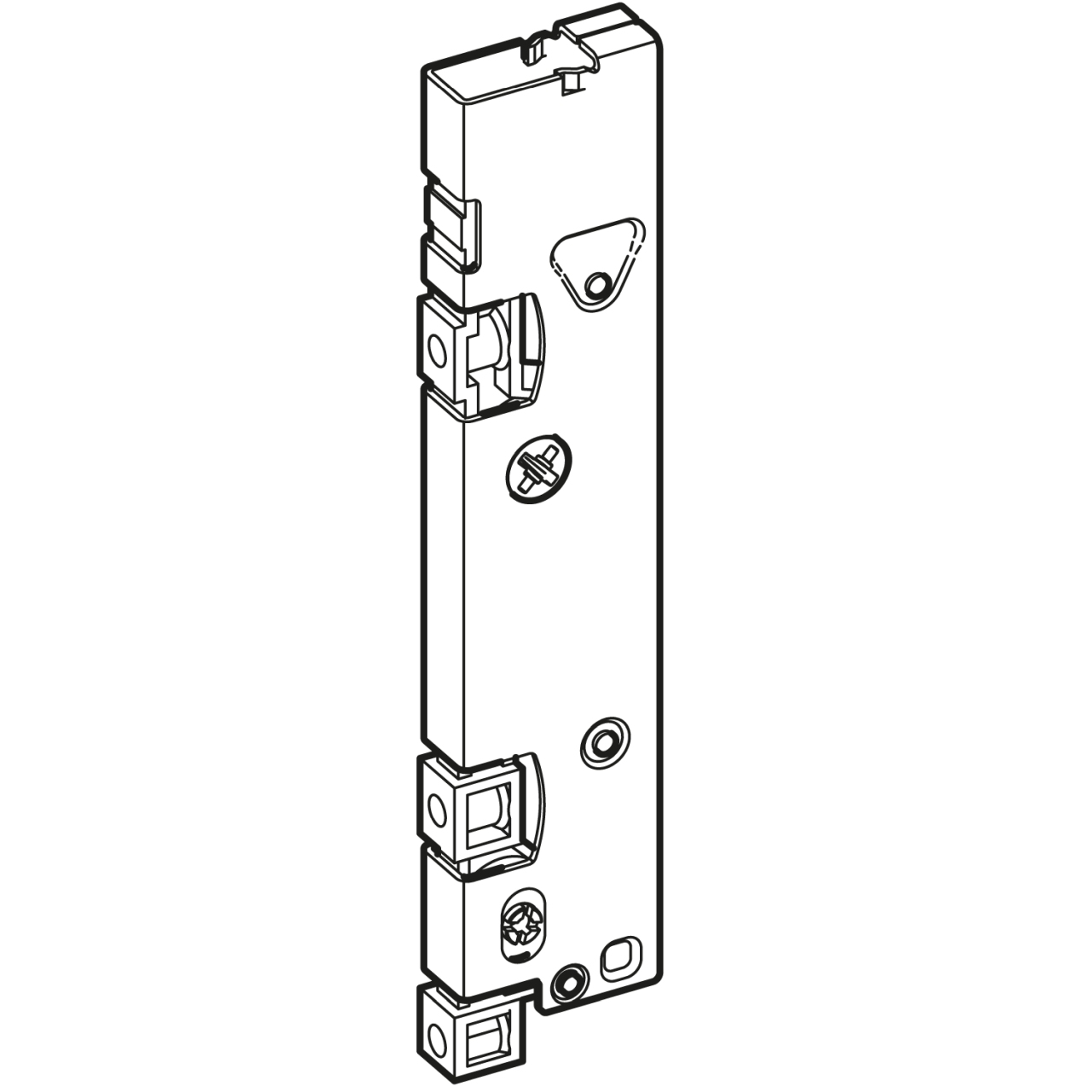 HETTICH AvanTech YOU Frontbefestigung für Inlayzarge, Höhe 187 mm