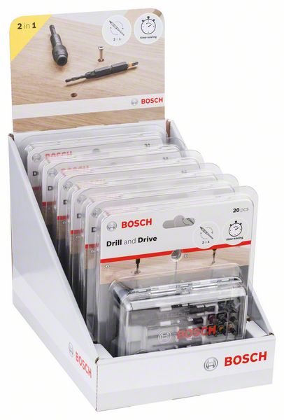 BOSCH Schrauberbit-Set Drill & Drive, 20-teilig