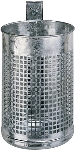 RENNER Abfallbehälter H520xØ370mm 50l verz.