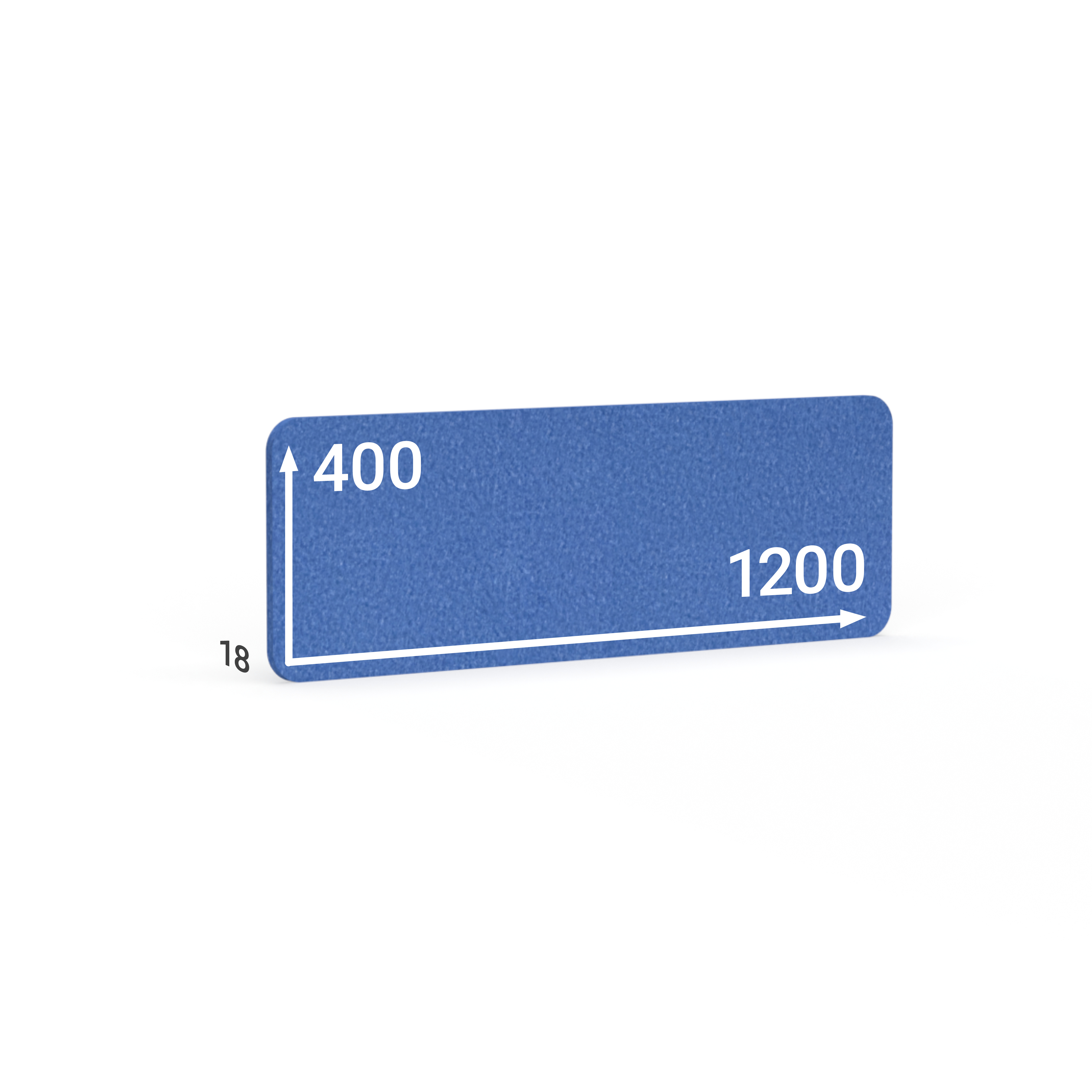 BMB AKUSTIX Vario, HxBxS: 400x1200x18 mm, Blau, AV05