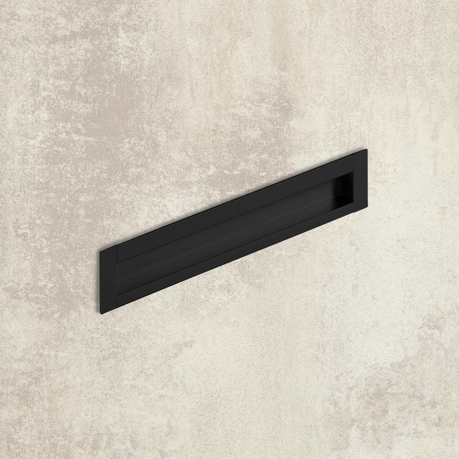 HETTICH Einsetzgriff Nidum, Bohrabstand 160 mm, L 175 mm, B 35 mm, Schwarz matt, 9345417