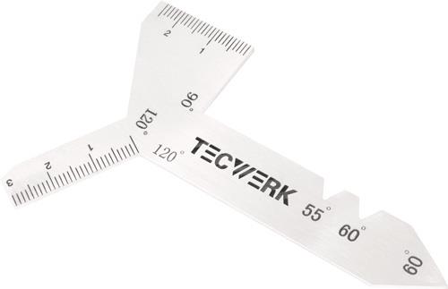 TECWERK Universalschleiflehre f.Spiralbohrer m.Spitzenwinkel 118Grad TECWERK