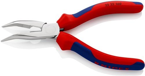 KNIPEX Flachrundzange L.160mm flachrund 40Grad gew.Mehrkomp.-Hülle KNIPEX