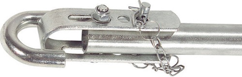 Nordwest Abschleppstange verz.L1800xB70xH55mm 5,1kg rot/silber HP AUTOZUBEHÖR