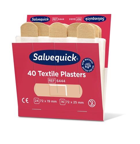 SALVEQUICK Pflasterstrips Salvequick elastisch 6 Nachfüllpack je 40 St.SALVEQUICK