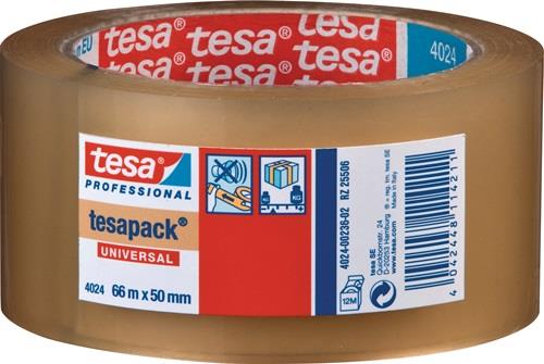 TESA Verpackungsklebeband PP tesapack® 4024 farblos L.66m B.50mm Rl.