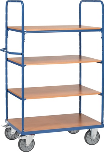 FETRA Etagenwagen L1000xB600xH1800mm Gesamt-Trgf.600kg 4 Etagen Stirnwand offen