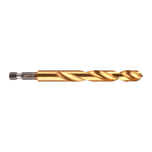 MILWAUKEE 10,5 x 122 mm SHOCKWAVE Metallbohrer HSS-G RED HEX Titan 1/4"
