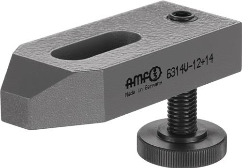 AMF Spanneisen Nr.6314V f.T-Nut 12+14mm Spann-H.10-47mm AMF