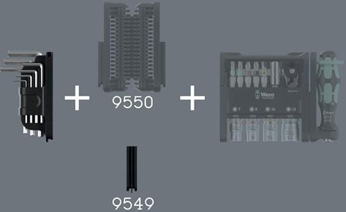 WERA Winkelschlüsselsatz Tool-Check Modular Hex-Plus 1 8-tlg.Hex-Plus WERA