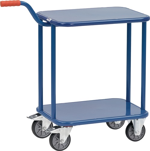 FETRA Griffroller L600xB450mm 2 Stahlblechplattformen brillantblau Gesamt-Trgf.250kg