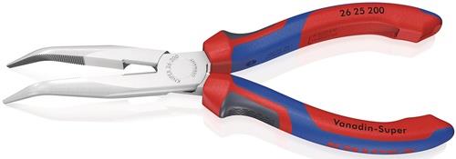 KNIPEX Flachrundzange L.200mm verchr.40Grad gew.Comfort-Griff KNIPEX
