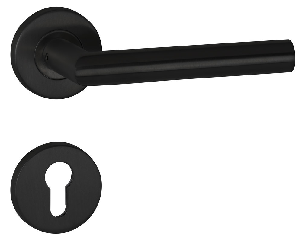 HERMAT Wechselgarnitur mit Rosetten BASIC 02 1802/2073.M/3127, Klasse 4, Edelstahl