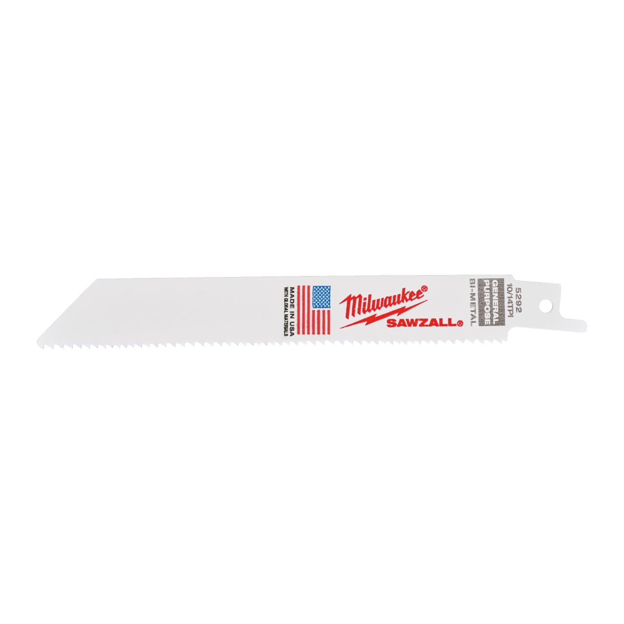 MILWAUKEE 150 x 2,5/1,8 mm (10/14 TPI) Säbelsägeblatt General Purpose, flexibel