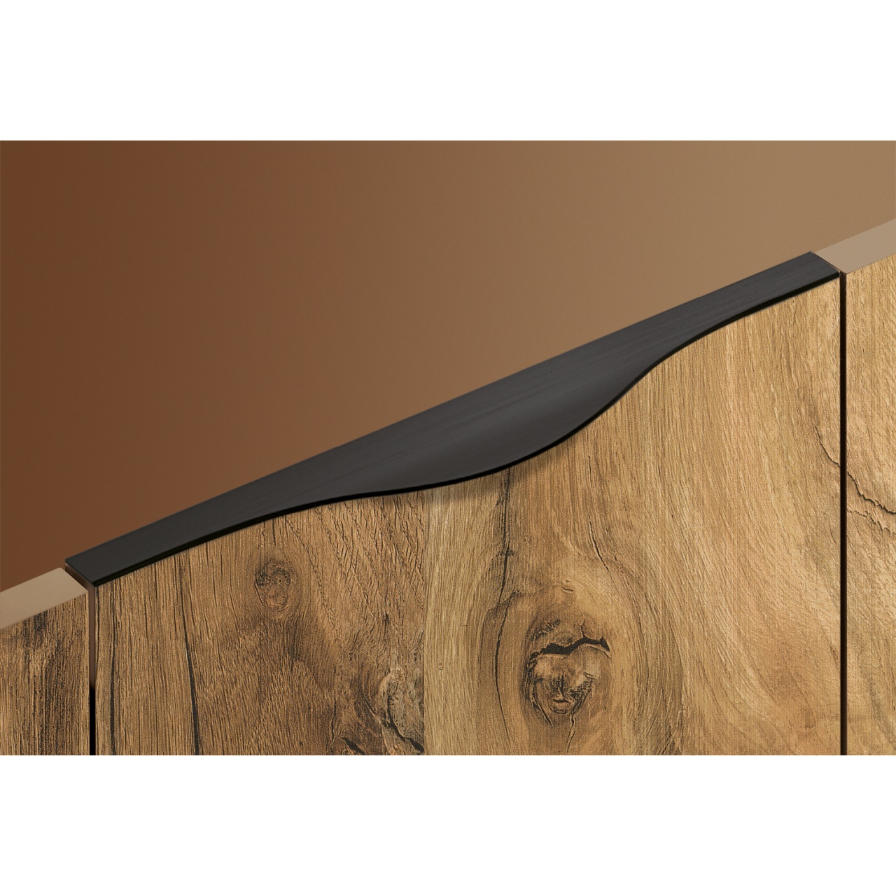 HETTICH Griffleiste Codania, L 795 mm, Schwarz matt, 9266003