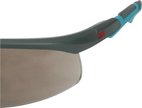 3M Schutzbrille S2002SGAF-BGR-EU EN 166 EN 170EN 172 Bügel grau/türkis,Scheibe grau