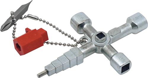 SCHUEBO Schaltschrankschlüssel 820 M03 13 Funktionen m.Bitadapter SCHUEBO SCHUEBO Schaltschrankschlüssel 820 M03 13 Funktionen m.Bitadapter SCHUEBO