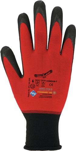 ASATEX Handschuhe Condor Gr.8 rot/schwarz EN 388 EN 407 PSA II ASATEX