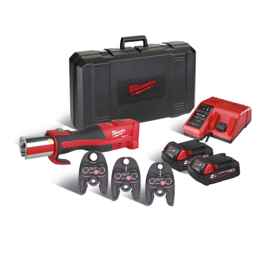 MILWAUKEE Bürstenloses Akku-Presswerkzeug (Sanitär) M18BLHPT-202C U-Set MILWAUKEE Bürstenloses Akku-Presswerkzeug (Sanitär) M18BLHPT-202C U-Set