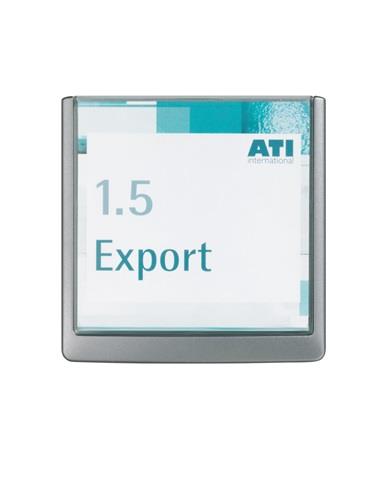 DURABLE Tür-/Infoschild B149xH148,5mm Sichtfenster Acrylglas Rücken ABS graphit DURABLE