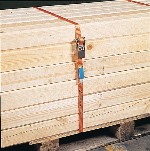 SPANSET Ratschen-Zurrgurt DIN 12195-2 L.4m B.35mm 1-tlg.m.Ratsche LC U 4000 daN