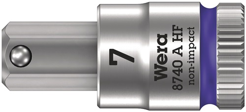 WERA Steckschlüsseleinsatz 8740 A HF 1/4 Zoll SW 7mm L.28mm WERA WERA Steckschlüsseleinsatz 8740 A HF 1/4 Zoll SW 7mm L.28mm WERA