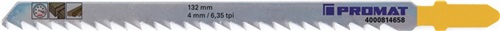 PROMAT Stichsägeblatt Gesamt-L.132mm Zahnt.4mm S.1,27mm HCS 5 St./Karte PROMAT