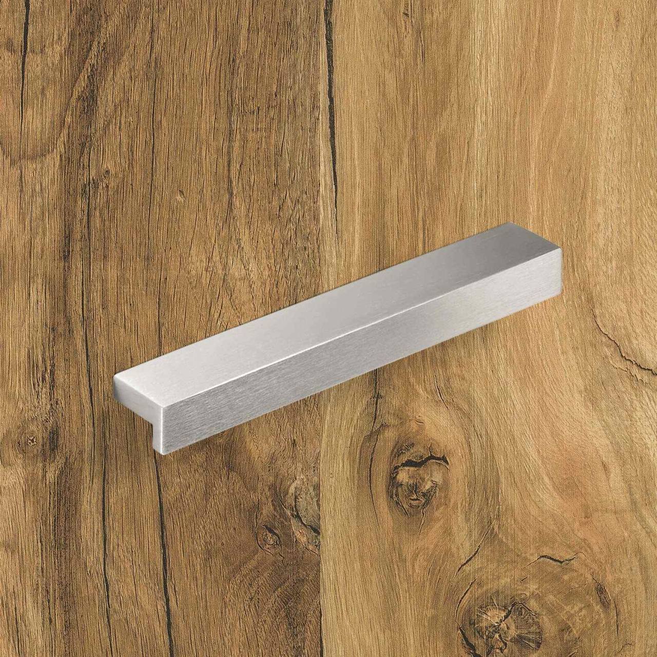 HETTICH Griff Rovigo, •–• 64, L 79 mm, B 16 mm, H 25 mm, Edelstahl Optik gebürstet, 9204196 HETTICH Griff Rovigo, •–• 64, L 79 mm, B 16 mm, H 25 mm, Edelstahl Optik gebürstet, 9204196