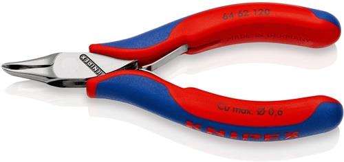 KNIPEX Elektronikvornschn.L.120mm Form 6 Facette ja,kleine spiegelpol.Mehrkomp.-Hüllen