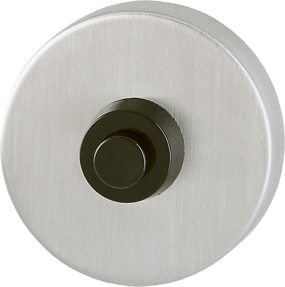 HOPPE® Klingelplatte E633, Edelstahl - edelstahl matt grau