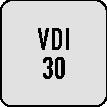 PROMAT Axialwerkzeughalter C1 DIN 69880 VDI30 re.PROMAT