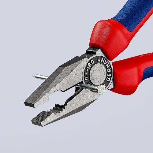 KNIPEX Kombizange L.180mm pol.Mehrkomp.-Hülle KNIPEX