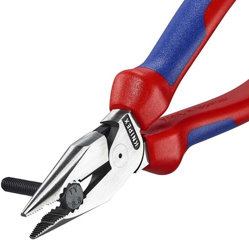 KNIPEX Spitzkombizange L.185mm pol.Mehrkomp.-Hülle schwarz atram.KNIPEX