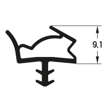 DEVENTER Türdichtung S 6615 Zimmertür Nutbefestigung 15 mm/ Nuttiefe: 7 mm thermoplastisches Elastomer (TPE)