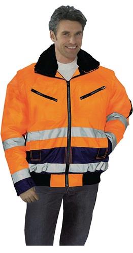 PREVENT Warnschutz-Pilotenjacke Gr.XXL orange/marine PREVENT