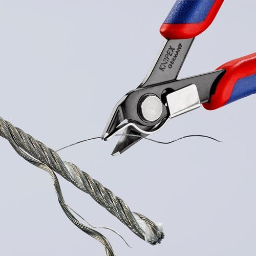 KNIPEX Elektronik-Seitenschneider Super-Knips® L.125mm Form 8 Facette ja,sehr kl.brün.